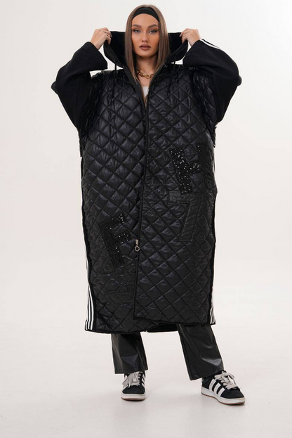 Manteau Matelassé en Sky