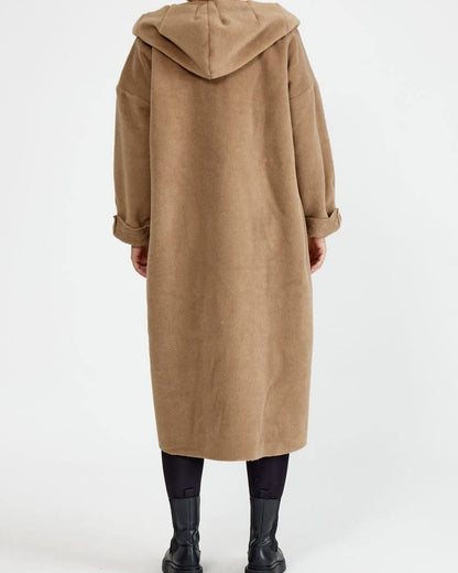 Manteau cachemire bouton