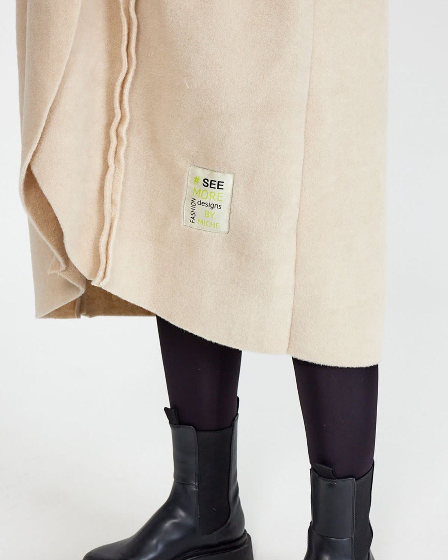Manteau cachemire bouton
