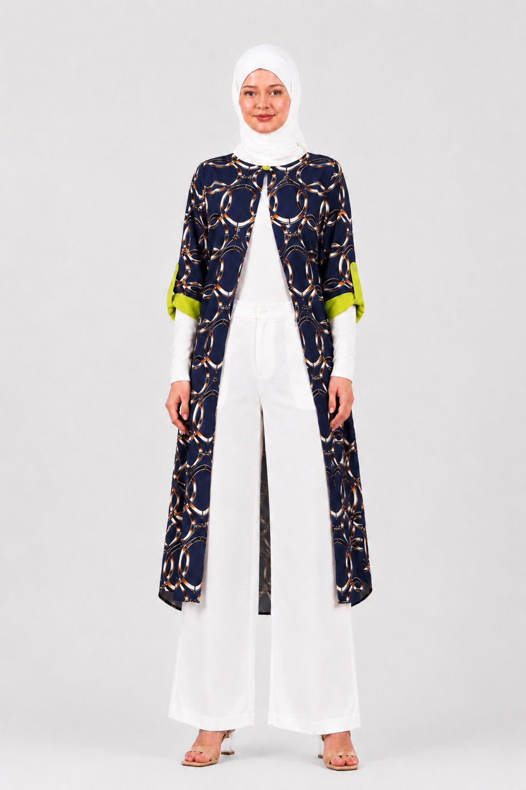 ROBE ANNEAUX BLEU NUIT