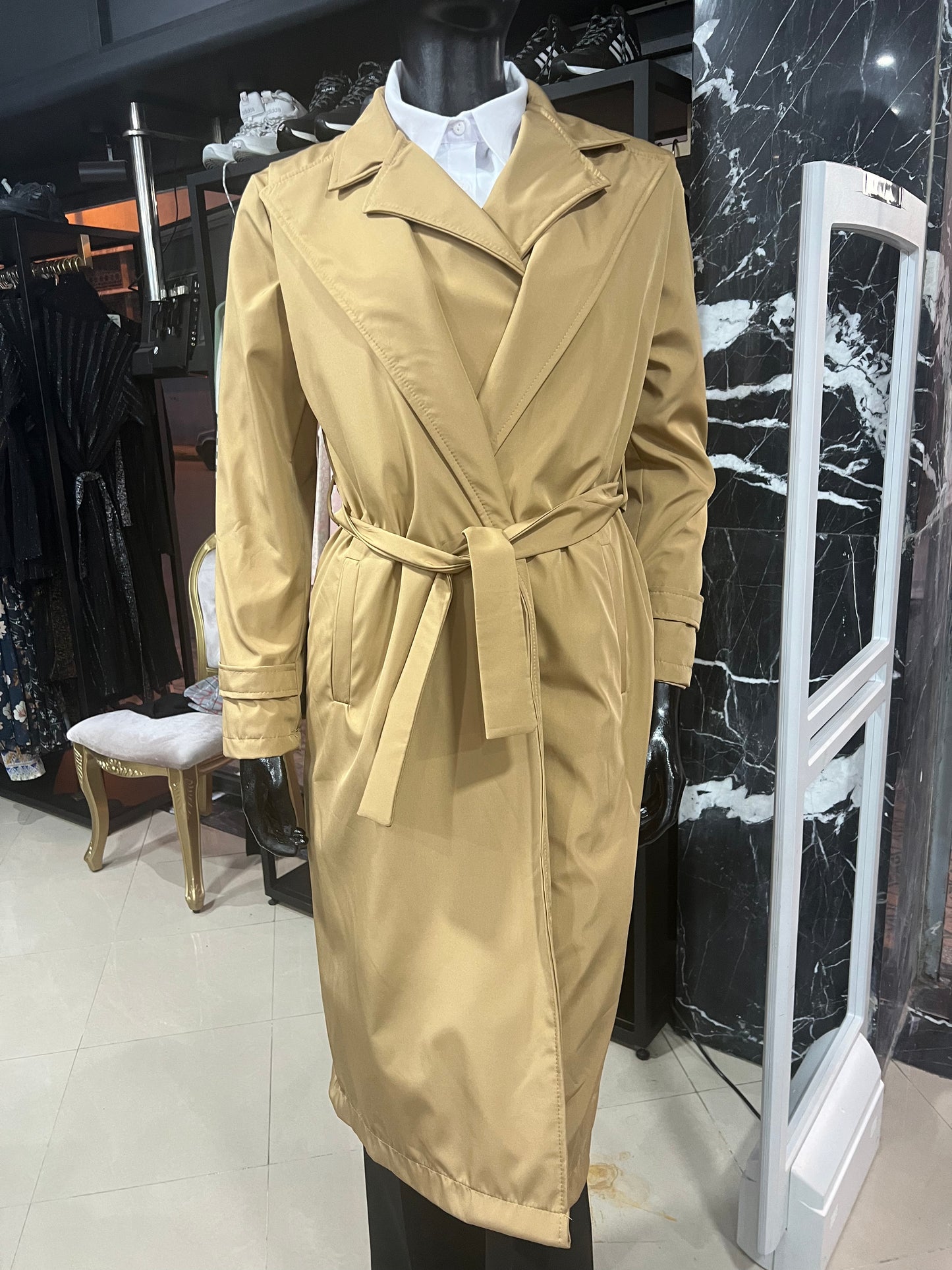 TRENCH COAT 2 PIECES BEIGE