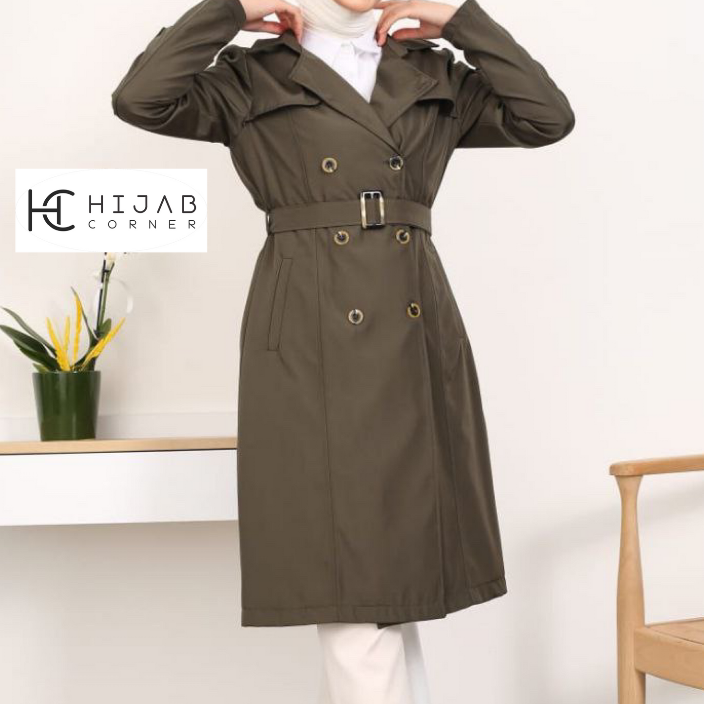 Trench Coat Six Boutons OVER SIZE